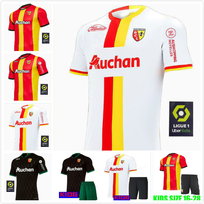 

RC Lens Soccer Jersey away shirt Top quality 2021 RC Lens Men's Designer shirt Sotoca S.Banza Robail Jean football Shirt Tops Jersey, Black;yellow