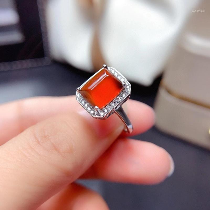 

Attractive Fenda gemstone ring for women real 925 silver natural gem certified good color girl birthday gift lucky birthstone1