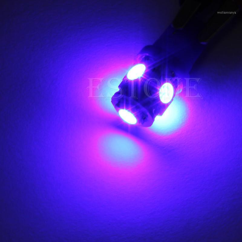 

Emergency Lights 1PC T10 5-LED SMD 194 168 W5W Blue Light Wedge Bulb XENON Car Tail Lamp LX0F