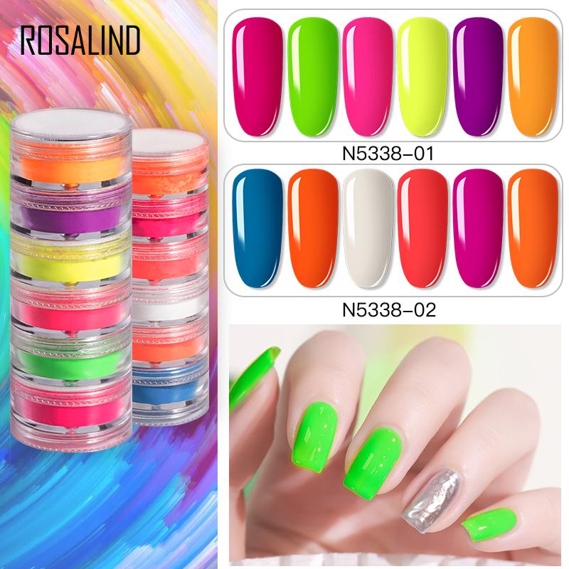

ROSALIND Nail Glitter Sequins for Nails Powder All for Manicure Chrome Holographics Nail Art Decorations Design