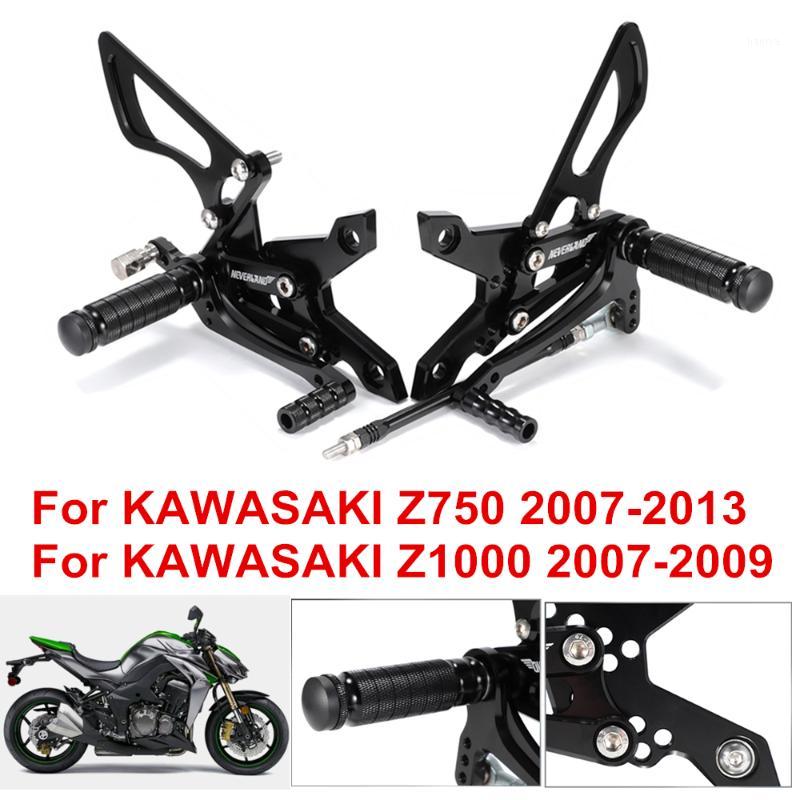 

For Z750 2007- 2013 Z1000 2007 - 2009 Motorcycle Footrests CNC Adjustable Rider Rear Sets Rearset Footrest Foot Peg D401