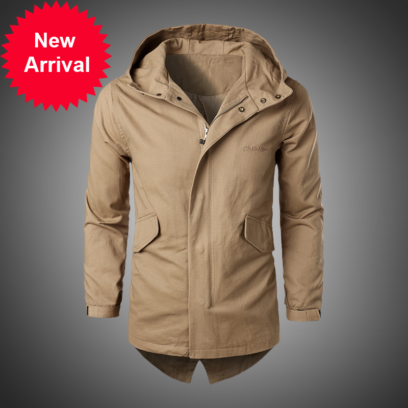 

Lbl 2020 new male trench coat Autumn high quality cotton from solid casual men Long lapel windbreakers brand clothing jackets, Dsb361-052 grey.