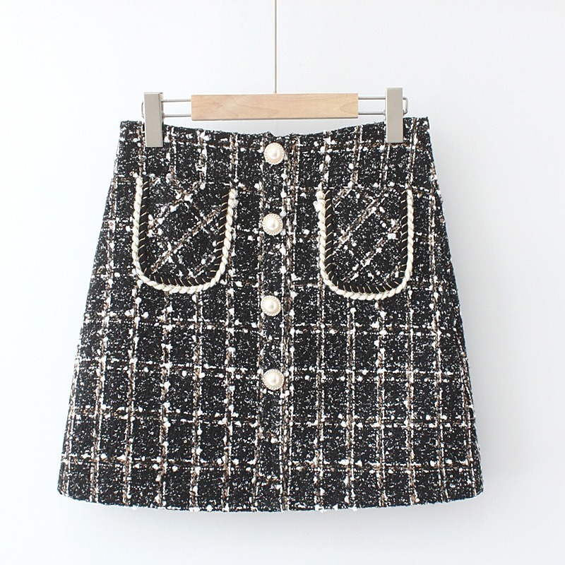 

4xl More Women's To-line Short Skirts Big Size Elegant Winter 9ynq, Black