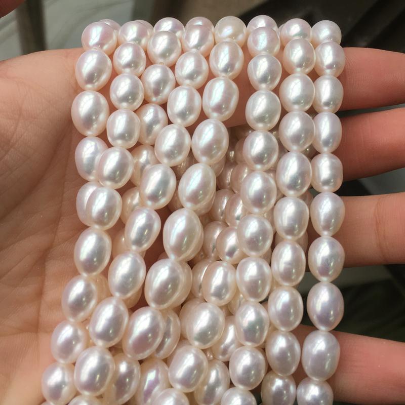 

Freshwater Pearl necklace Round shape with Size 7-8mm perfect luster for Jewelry DIY loose pearl strands