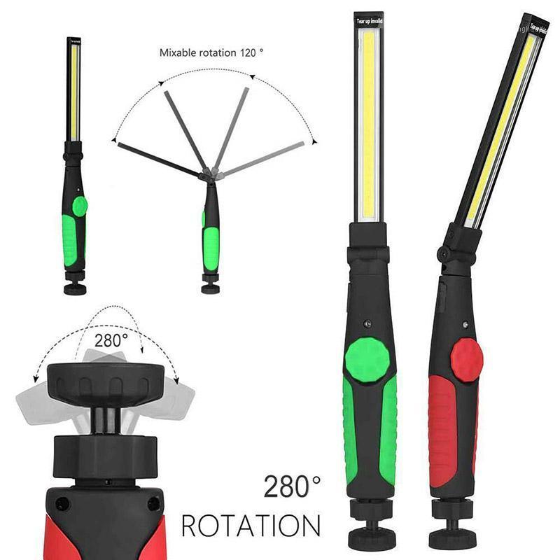 

COB Torch Rechargeable LED Work Light Magnetic Lanterna Hanging Lamp Work Shop Inspection Lamp For Outdoor Camping1