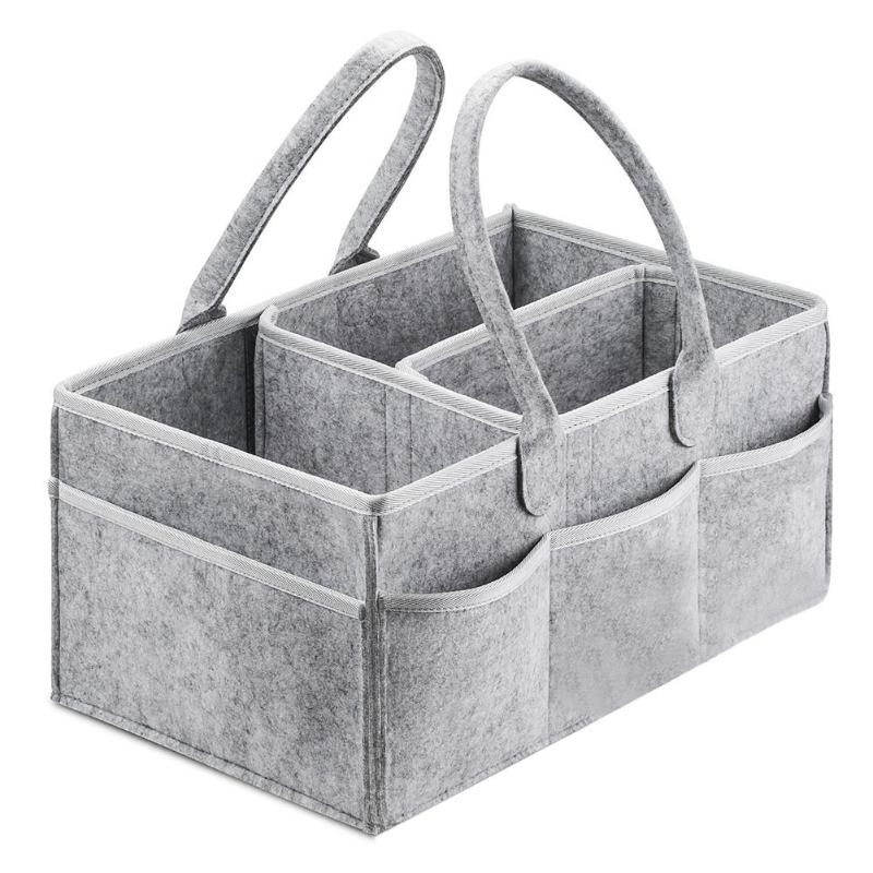 

Baby Diaper Caddy Organizer Portable Holder Bag for Changing Table and Car, Nursery Essentials Storage bins Travel Organizer