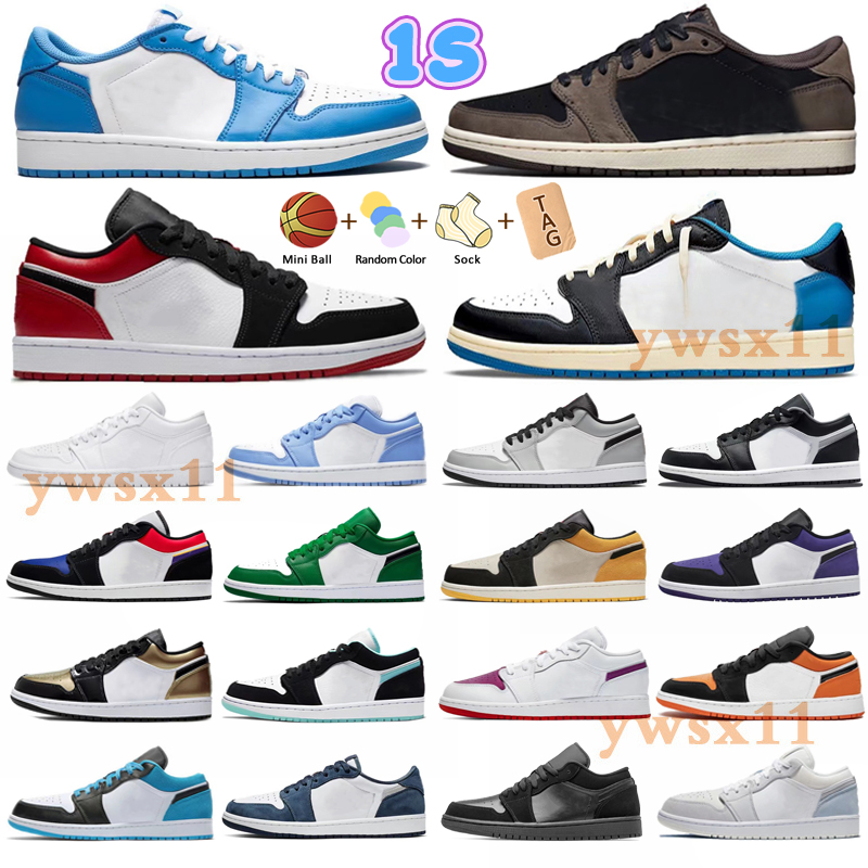 

Fashion Basketball Shoes Low 1 1s Mens Sneakers Bred Toe Fragment x Cactus Olive Starfish Pollen Lucky Green Mocha Spades Men Women Chaussures, Box