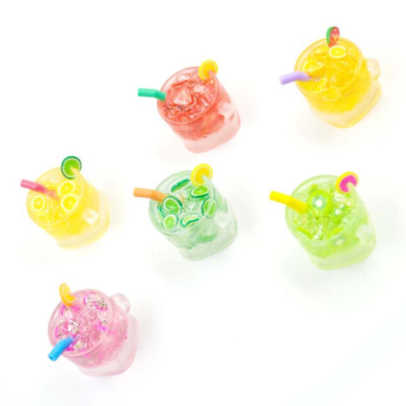 

Transparent Colorful Fruit Juice Cup Design Resin Keycaps For Cherry Mx Switch Mechanical Gaming Keyboard Backlit Cute Key Caps