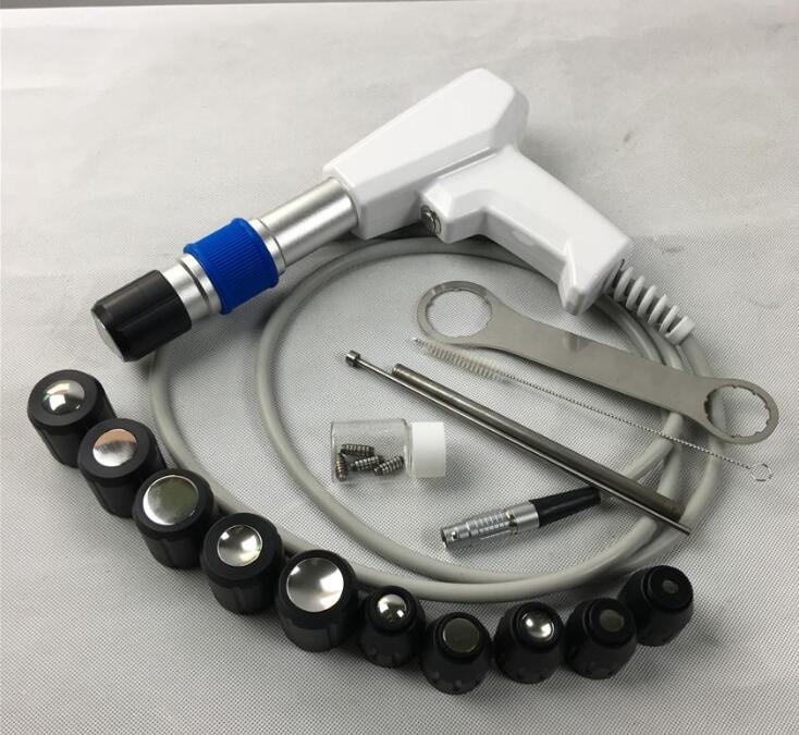 

2021 Hottest ED pneumatic shockwave of replacement 11 different heads for and pain relief Flat form/Focus form/Radial form