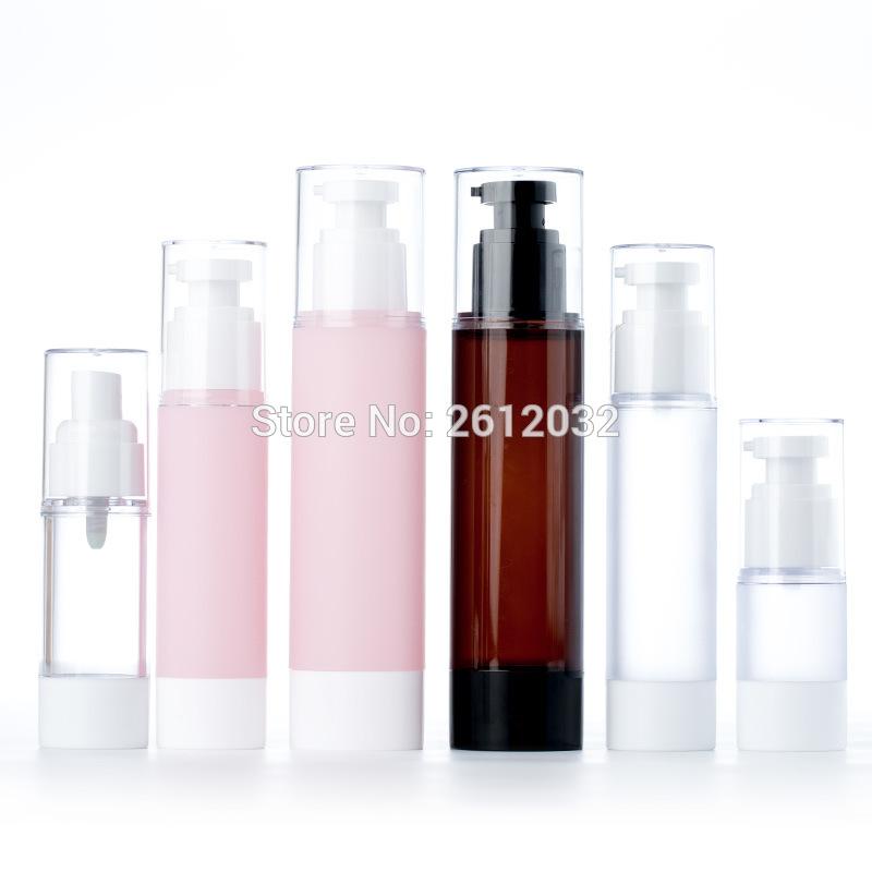 

15ML 30ML 50ML 100ML A Airless Lotion Pump Bottle Empty Refillable Spray Perfume bottle Atomizer Travel Vacuum Container