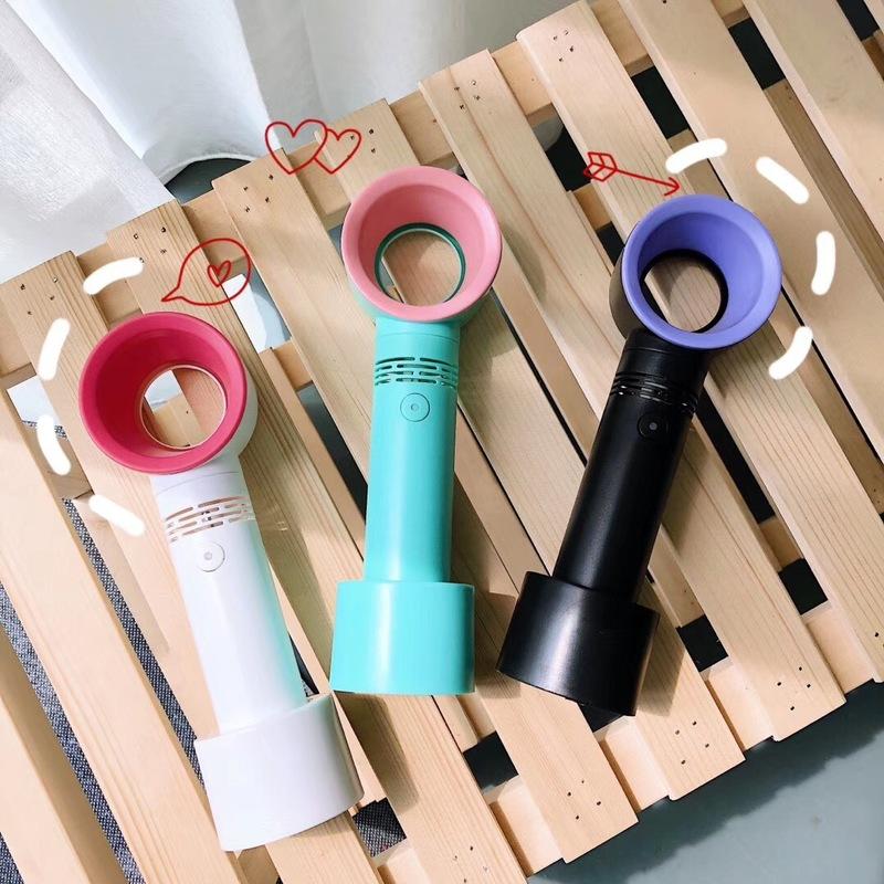 

1PCs Mini fan Ventilator handheld Bladeless Fan Air Cooler USB Rechargeable With LED Ligth Display Portable Outdoor Cooler