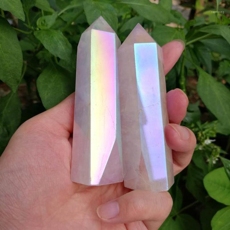 

angle Aura rose Quartz Crystal Wand points for Healing crystal stone gifts1