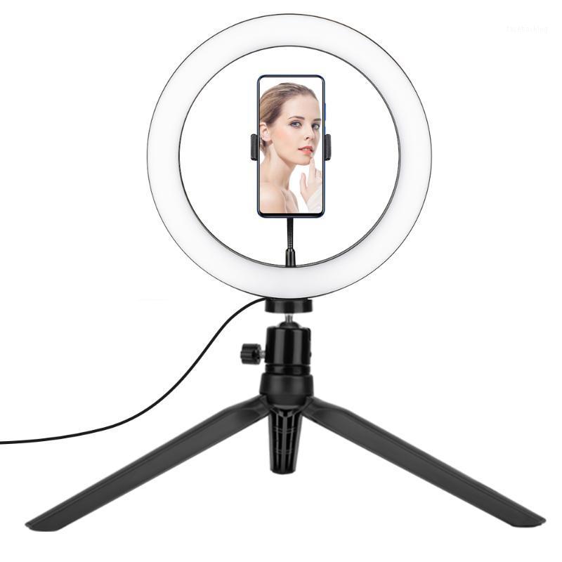

10inch Photography Selfie LED Video Ring Light 26cm Lamp With USB Plug Tripod Stand For YouTube Makeup Phone Live Studio1
