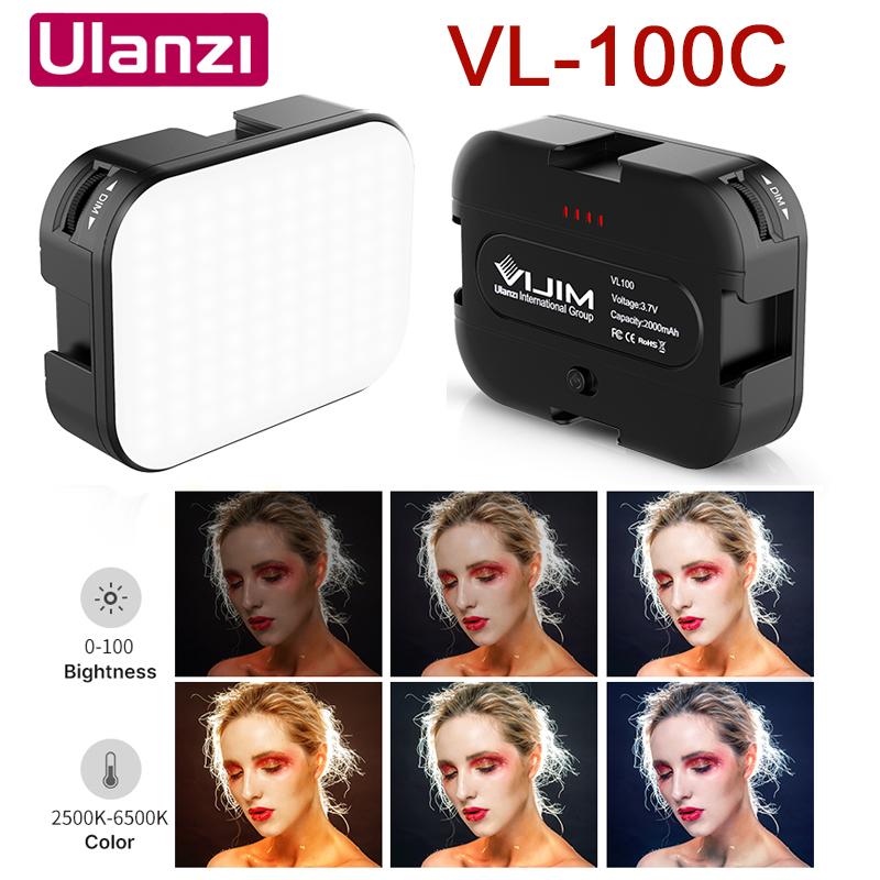 

Ulanzi Vijim 2000mAh VL100C Fill Light Soft LED Light Adjustable On Camera VL-100C 3200K-6500K For Youtube Vlog Live
