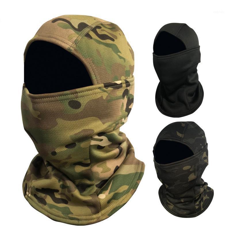 

Winter thickened velvet warm-up mask outdoor riding mask wind-proof warm head cover CS tactical camouflage head cover1, Black