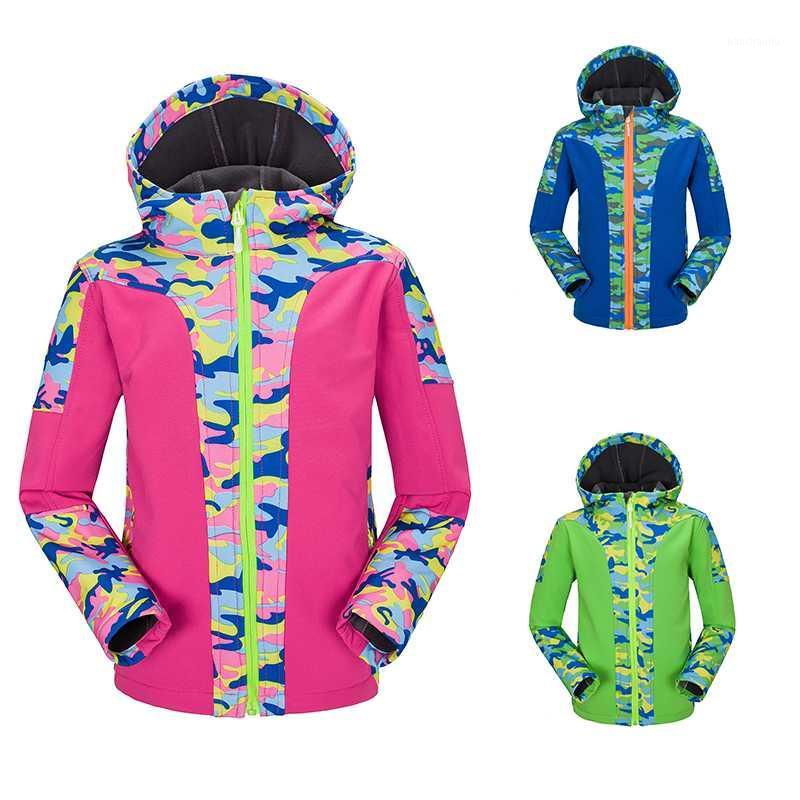 

Children Boys Girls Winter Fleece Softshell Jackets Kids Waterproof Thermal Coat Outdoor Camping Hiking Windbreaker1 Jackets&Hoodies, Blue