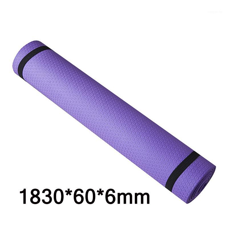 

Non-Slip TPE Yoga Mats Tasteless Pilates Gym Exercise Sport Living Room Pads For Fitness Body Building With Position LIne1, Blue