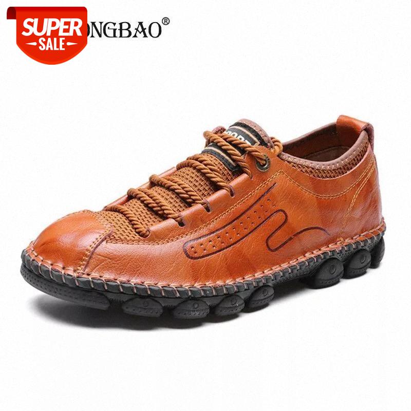 

2020 New Men's Casual Shoes Classic Men's Loafers Moccasins Comfortable Male Driving Shoes Lace Up shoes Big Size 38-48 #yc8t, Beige