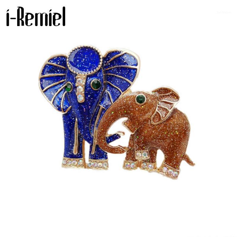 

New Fashion Enamel Elephant Brooch Animal Crystal Lapel Pin and Brooches Coat Scarf Buckle Corsage Gifts for Women Men Jewelry1
