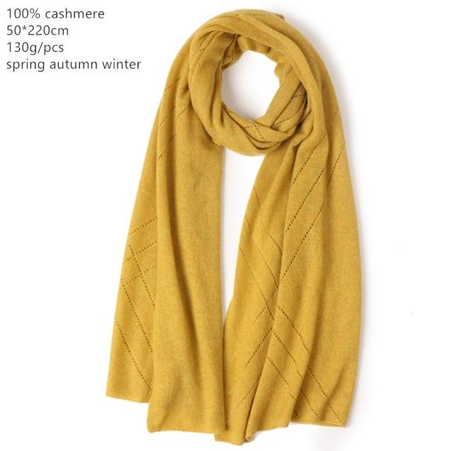 

Scarves Naizaiga 100% Cashmere Yellow Long Girl Women Mother Winter Warm Scarf , SN726