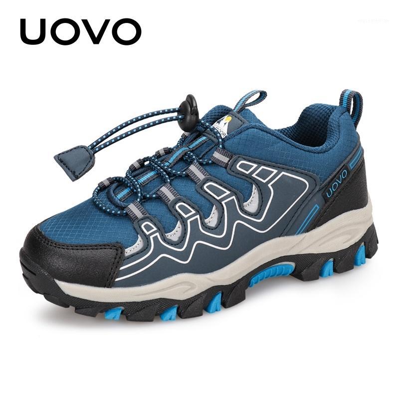 

UOVO 2020 New Boys Sports Shoes Autumn Kids Outdoor Shoes Breathable Children Hiking Spring And Autumn Sneakers Eur #27-391, Blue