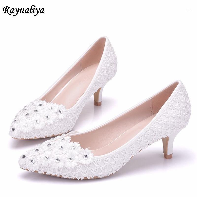 

Wedding Shoes Glitter Gorgeous Bridal Evening Party Crystal High Heels Women Shoes Sexy Woman Pumps Bridal XY-B00021, White