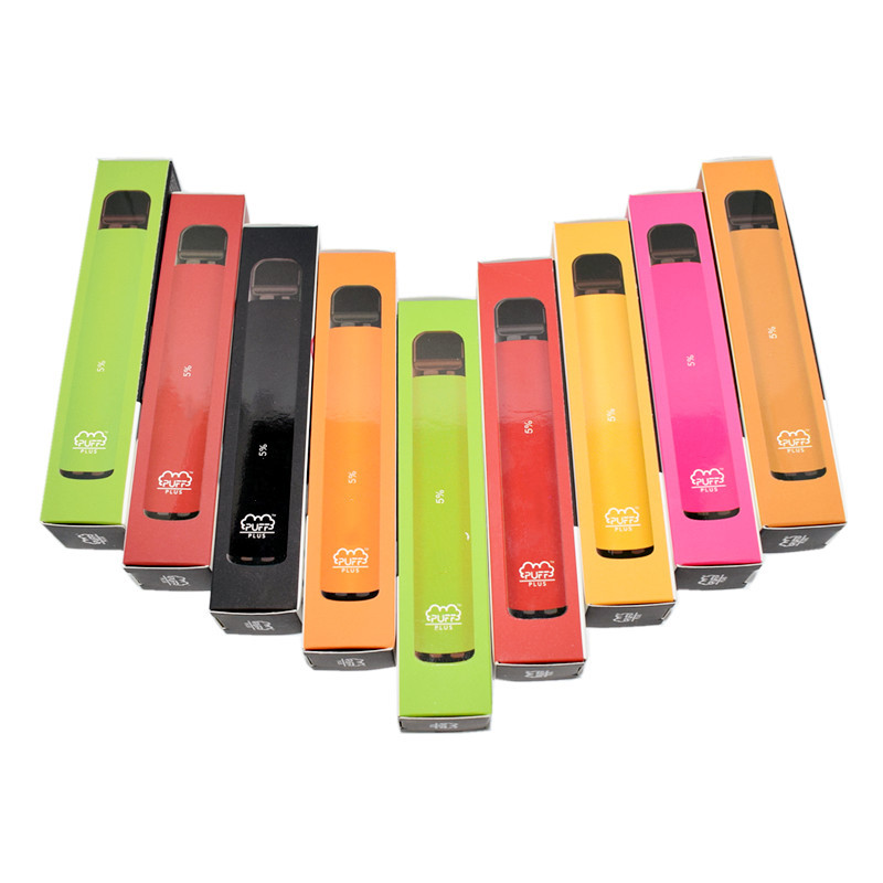 

Puff Bar Plus Disposable Vape Pens 3.2ml Capacity 550mAh Battery Starter Kit Puff Plus Pods with Security Code Vaporizer 52 Colors