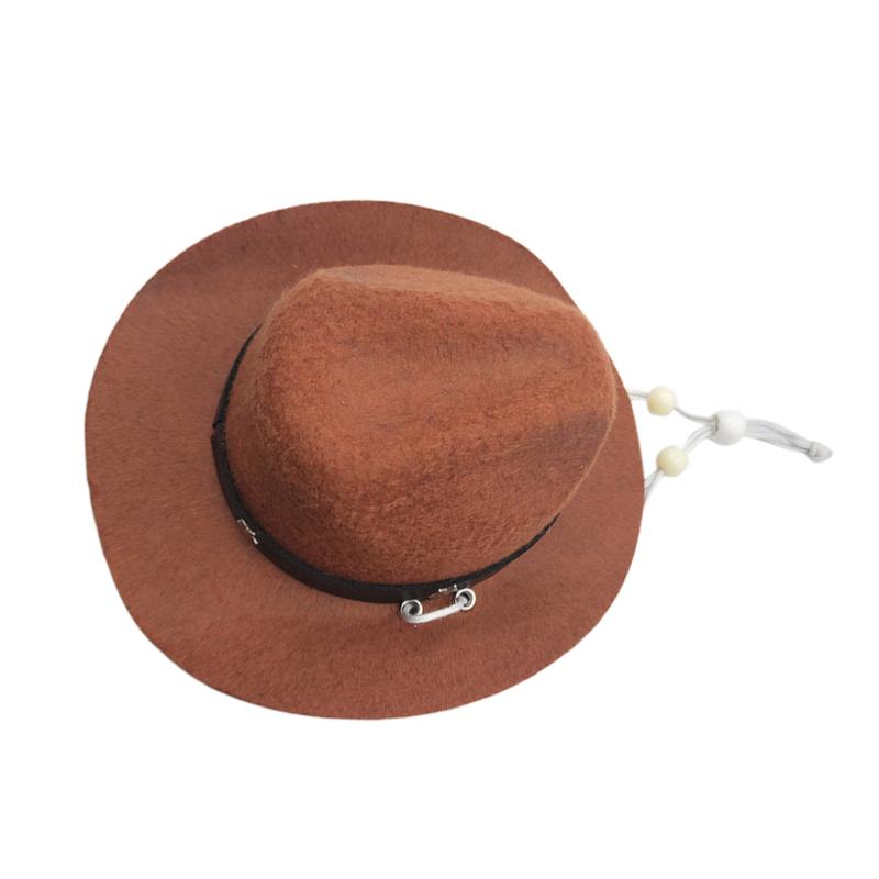 

Creative Dog Hat Fashion Pet Headdress Pet Cat Cap Photo Prop Supplies (Coffee