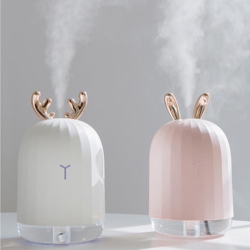 

High Quality 220ML Ultrasonic Air Humidifier Aroma Essential Oil Diffuser for Home Car USB Fogger Mist Maker with LED Night Lamp