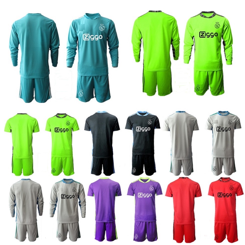 

adult kit Long sleeves 2020 2021 ajax soccer jersey 24 Andre ONANA 33 KOTARSKI child Goalkeeper kids youth gk 20 21 Football Shirt, Colour 6