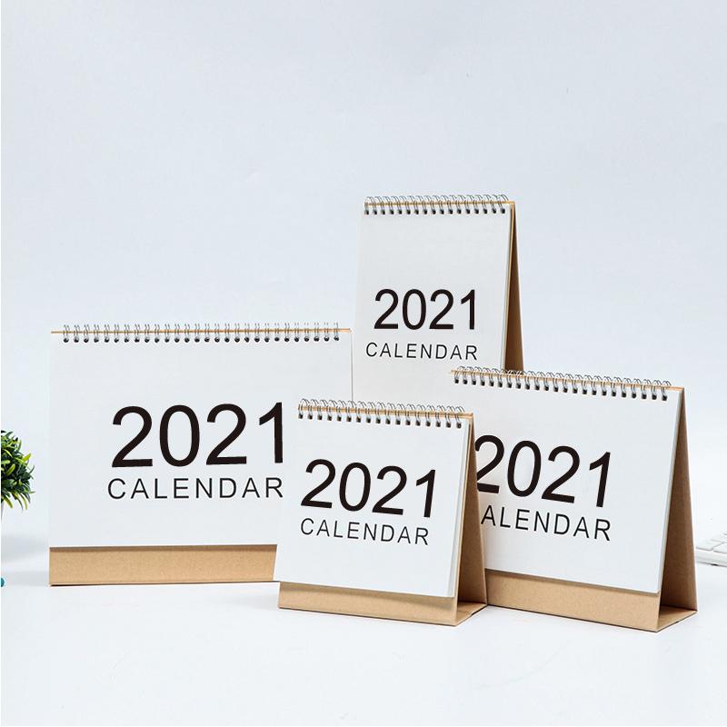 

2021 Simple Black White Series Desktop Calendar Dual Daily Schedule Table Planner Yearly Agenda Organizer Office Desk Calendar