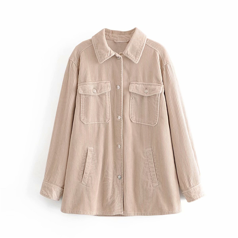 

2021 New Velvet Solid Fall Fashion Pocket Streetwear Female Sleeve Complete Thick Girl Shirt OEJS, Kaikh.