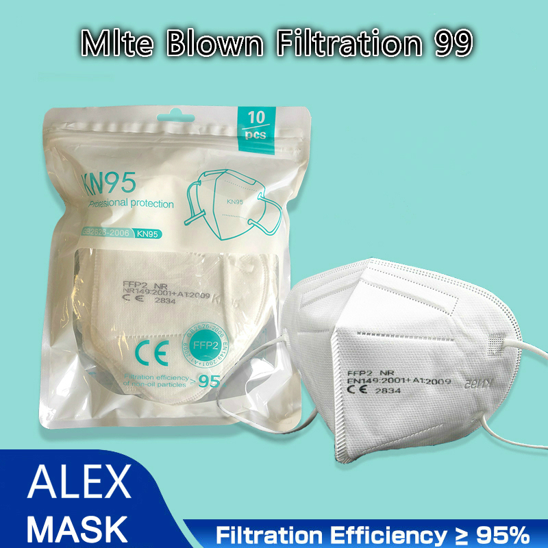 

Pack of 10 filter mask dust and cold masks 5-layer wind-proof reusable with DHL free Household Protective Products