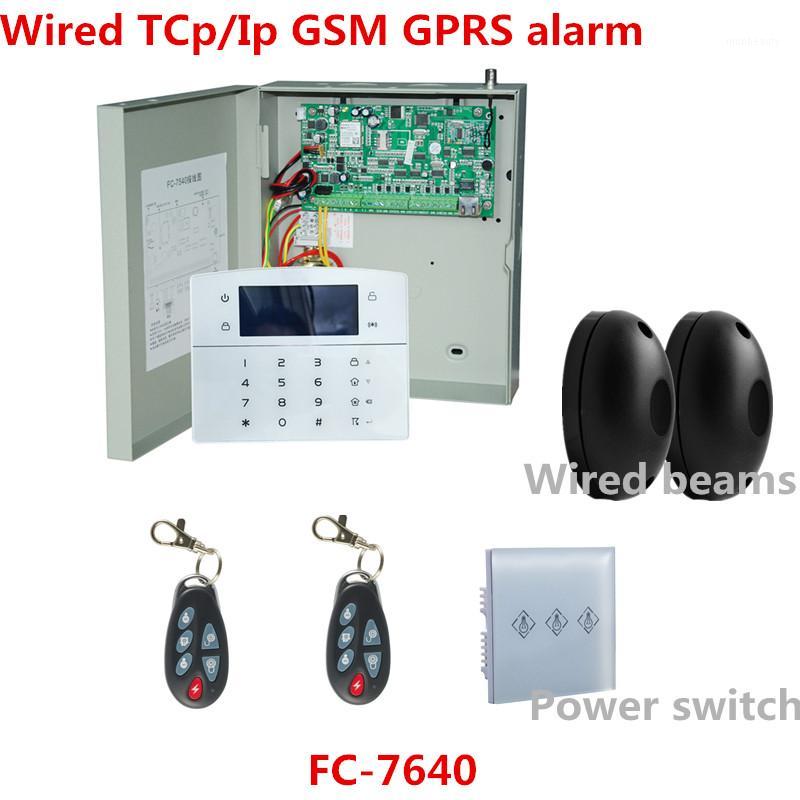 

Industrial RJ45 Ethernet alarm system 128 bus zone Tcp IP Alarm GSM Home system With Intelligent Power on off switch1