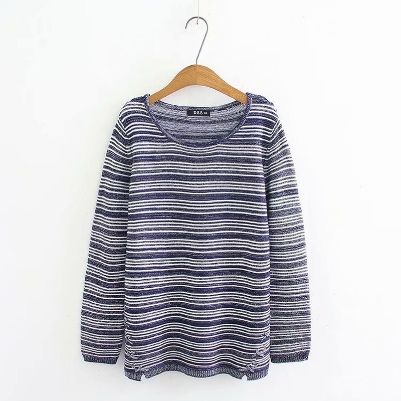 

Striped Lungs Vintage with Sleeves, Long Autumn Female Size Xj9f, Color image