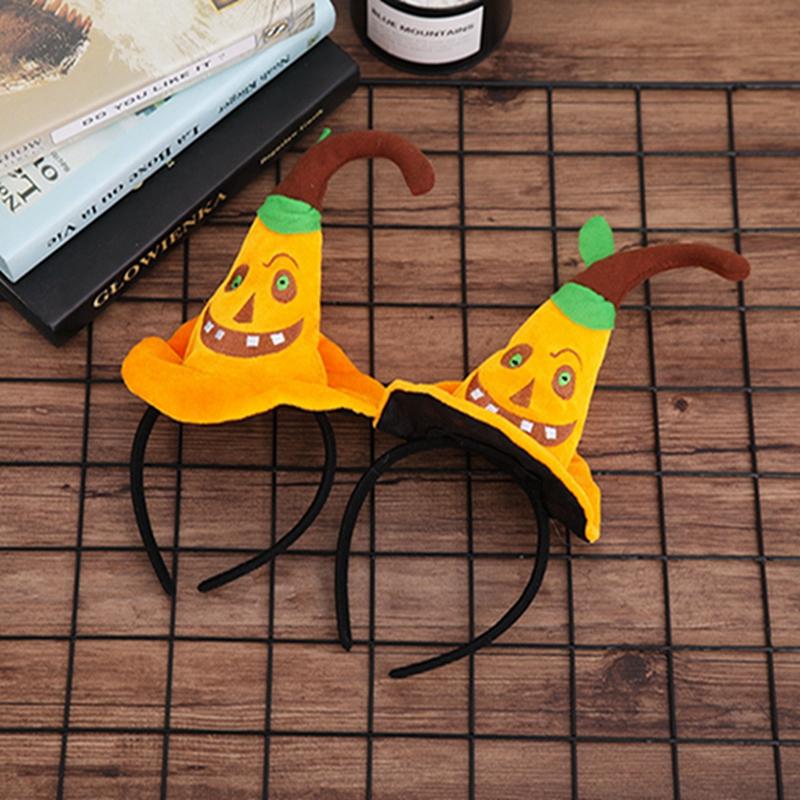 

2020 Halloween Creative Decorations Performance Accessories Headband Halloween Head Buckle Witch Hat Ghost Headband For Children