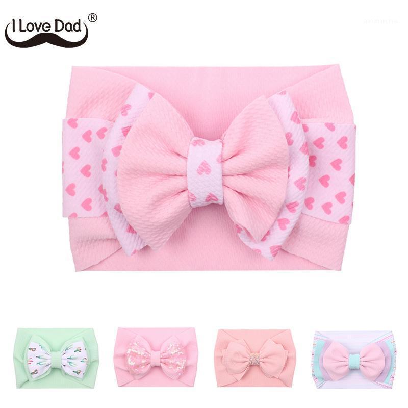 

Cute Big Bows Baby Girl Headband Turban Flower Soft Elastic Newborn Bowknot Baby Headband For Gilrs Hair Accessories1, Style 6
