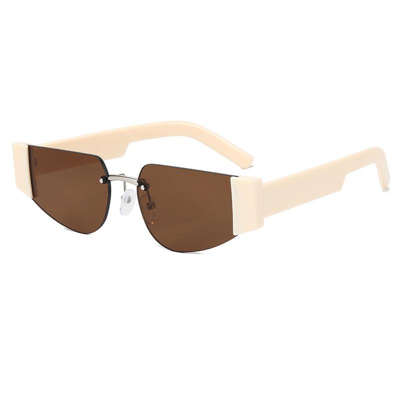 

Sunglasses Fashion Frameless Semicircle Women's Sunglasses, Retro Small Frame Style, Street Shooting, All-match, Men's