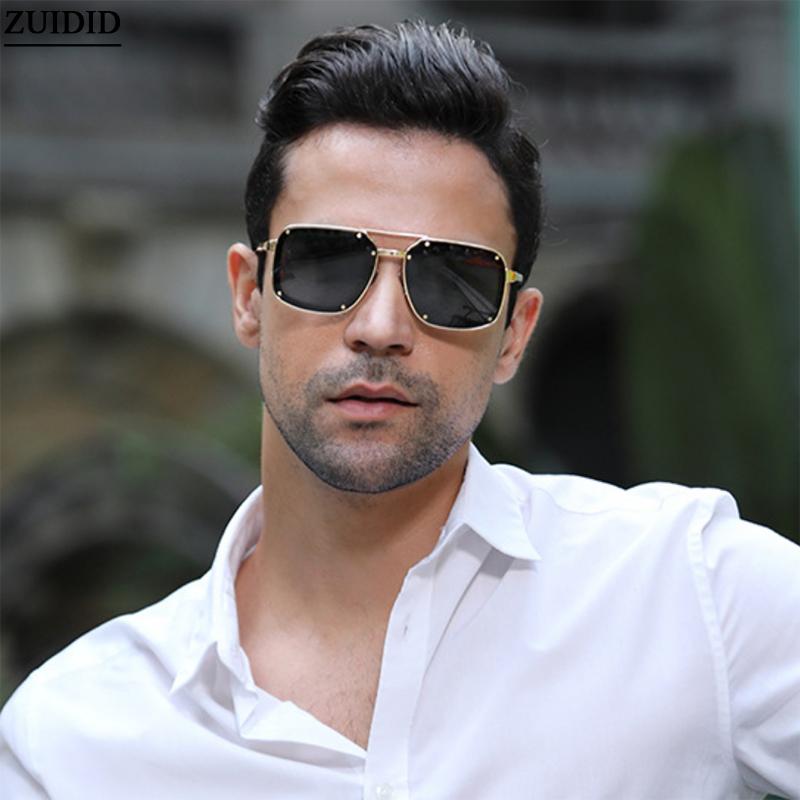 

Sunglasses 2022 Square For Men Luxury Vintage High Quality Brand Fashion Glasses Retro Vasos Decorativos Masculino, White;black