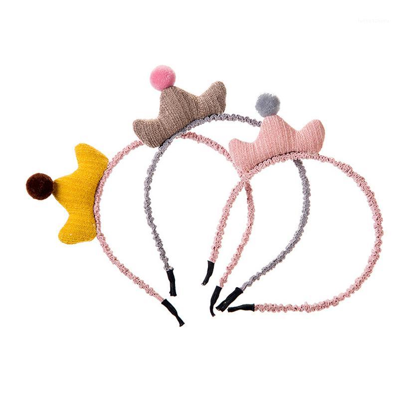 

Baby girls Princess Hair Bans Hairball Crown Tiara Hair Band Children Accessories Girl Sweet Headwear1, Yellow