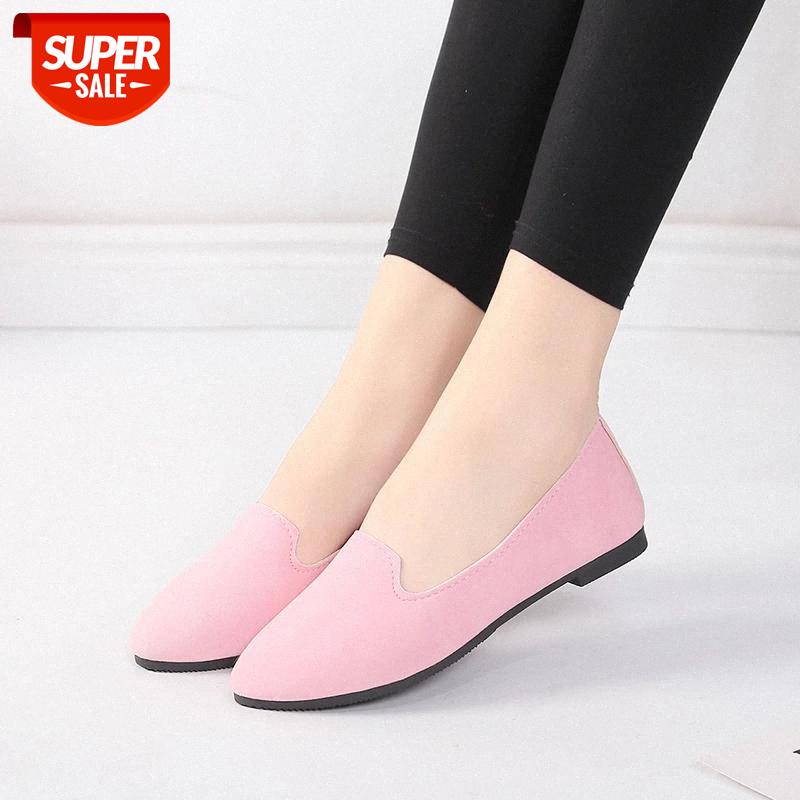 

Female Leather Flats Outdoor Shoes Autumn Women's Casual Soft Bottom Shoes Big Size Women Solid Color Simple Women's #7883, Beige