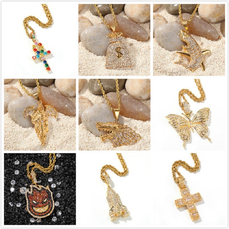 

Steel Hyp-hop Stainless Bag of Gold-plated Money Glue Personality Ins in Fashion Accessories 2dll