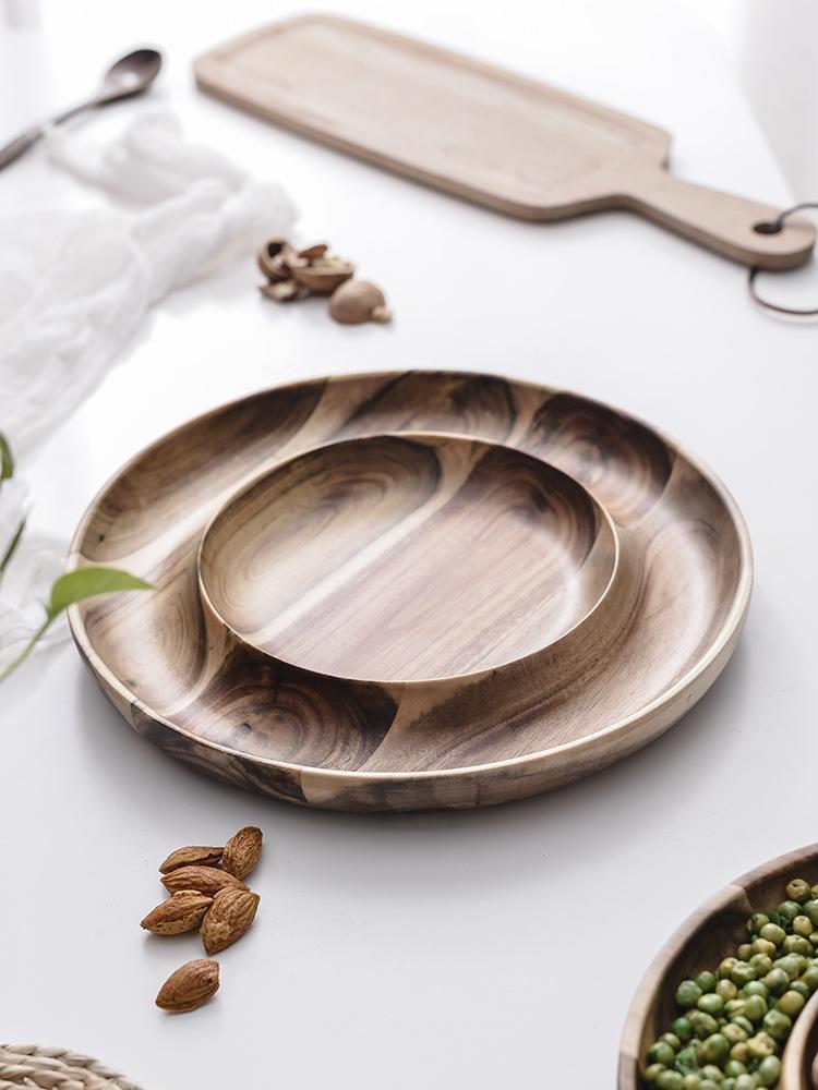 

Nut Plate Home Living Room Candy Melon Box Creative Fruit Plate Wooden Dried Fruit