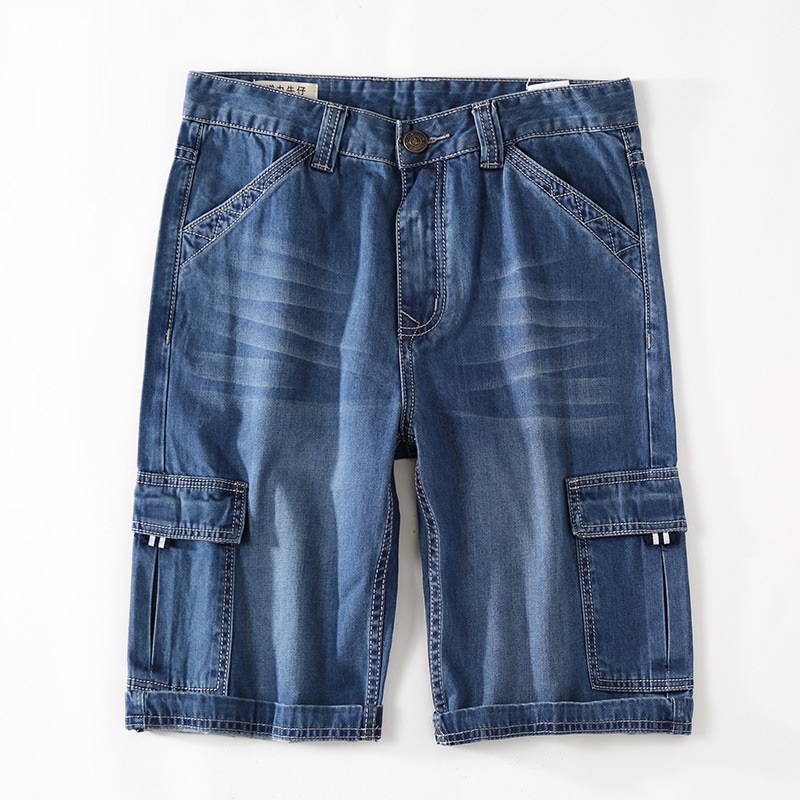 

2020 Trecho at Height Knee Jeans Cotton Designer Denim Shorts From Load of Men Size Large 40 42 44 4648 Csq0, Ic1175 dark blue.