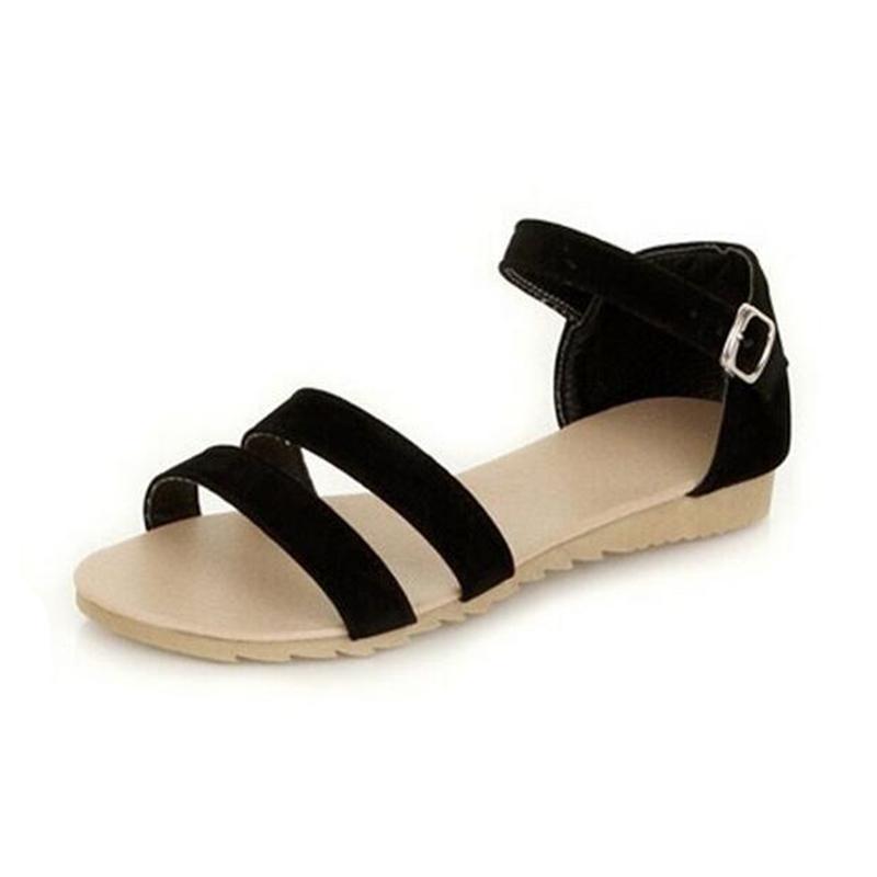 

Nice Fashion Tideway Female Shoes Sandals Female Flat Heel Flat Casual Shoes Large Size Women 26-62 Customized W