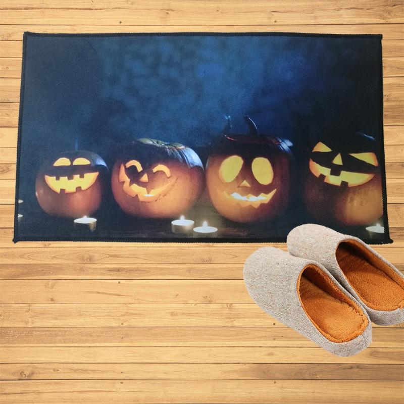 

Happy Halloween Pumpkin Castle Doormat Mats Hallway Doorway Bathroom Bedroom Kitchen Rugs Floor Mats Carpet Home Decoration