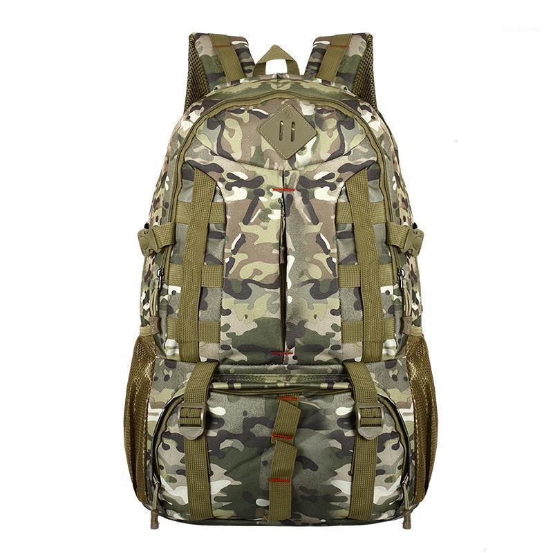 

55L Big Capacity Mil-spec Nylon Travel Tactical Backpack Outdoor MOLLE Bag for Hunting Hiking Camping1, Khaki
