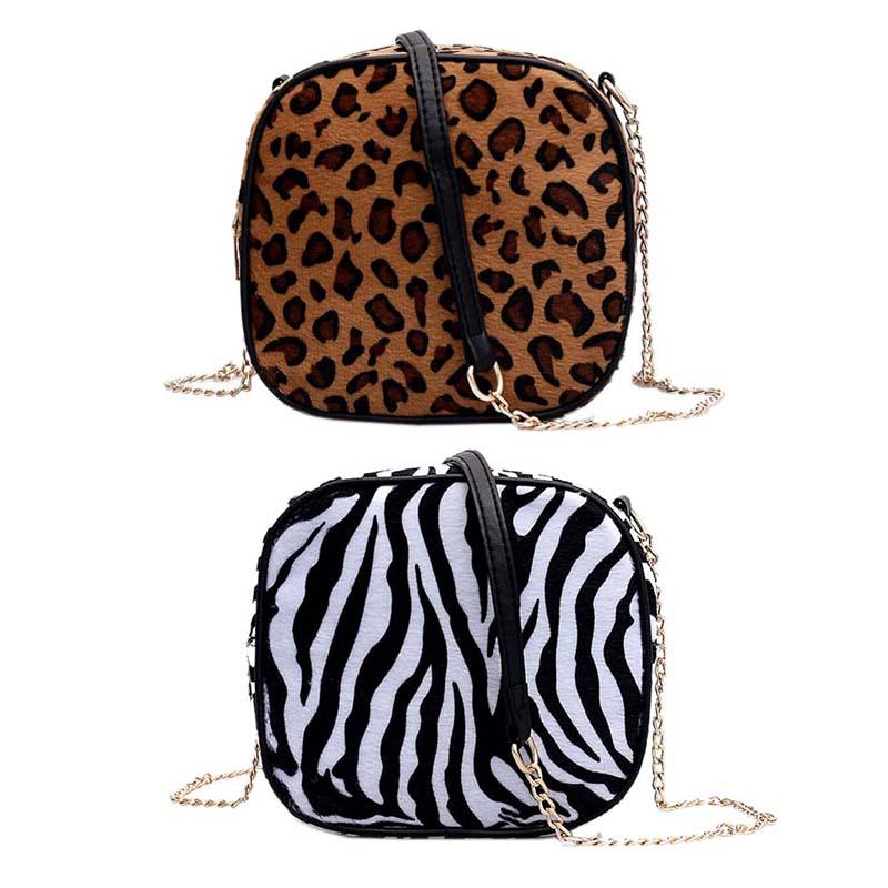 

Simple Casual Leopard Print Small Bags Fashion Girls Shoulder Messenger Bags 2020 Crossbody Bag for Women, Light brown