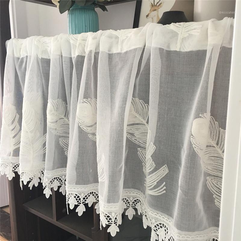 

Free Shipping Romantic Voile half shadingCurtain Coffee Curtain Kitchen Short Curtain Small for Home window wedding gift1, Bird type