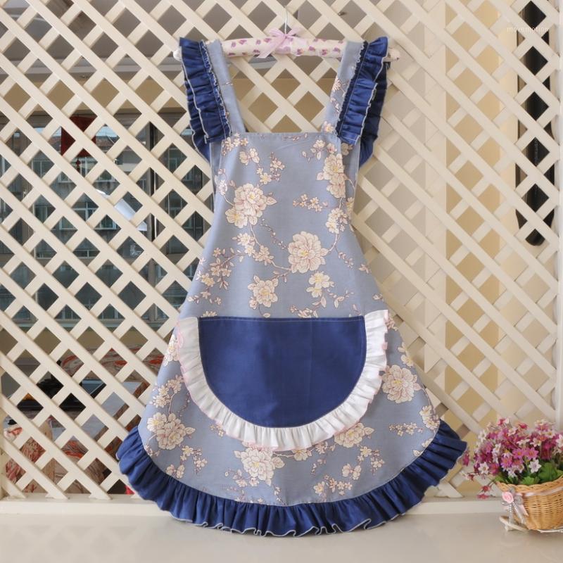 

Cute cotton aprons for woman with pocket multi-use cleaning apron Commercial Restaurant Home Bib delantal cocina kitchen apron1